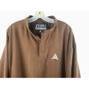 Zero Restriction 1/4 snap Golf Jacket Sz L Microsuede Congressional golf club